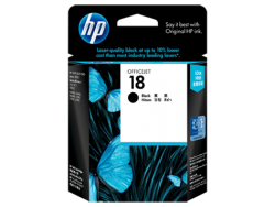 HP 18 Black Officejet Ink Cartridge (C4936A)