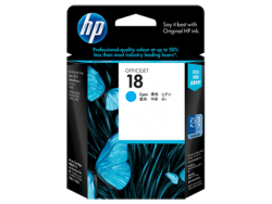 HP 18 Cyan Officejet Ink Cartridge (C4937A)