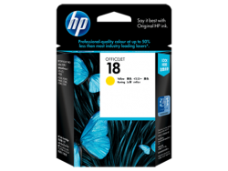 HP 18 Yellow Officejet Ink Cartridge (C4939A)
