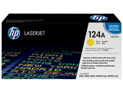 HP 124A Yellow Original LaserJet Toner Cartridge(Q6002A)